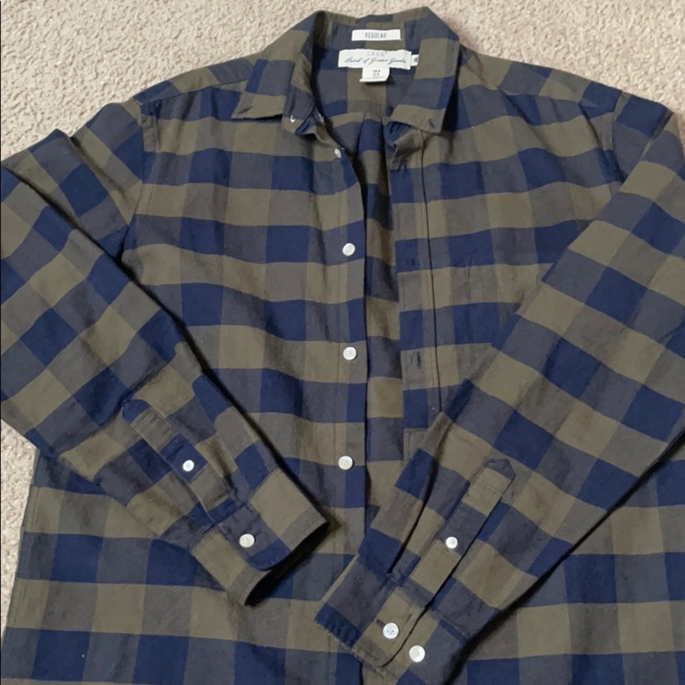 H&M Flannel (Olive Green)